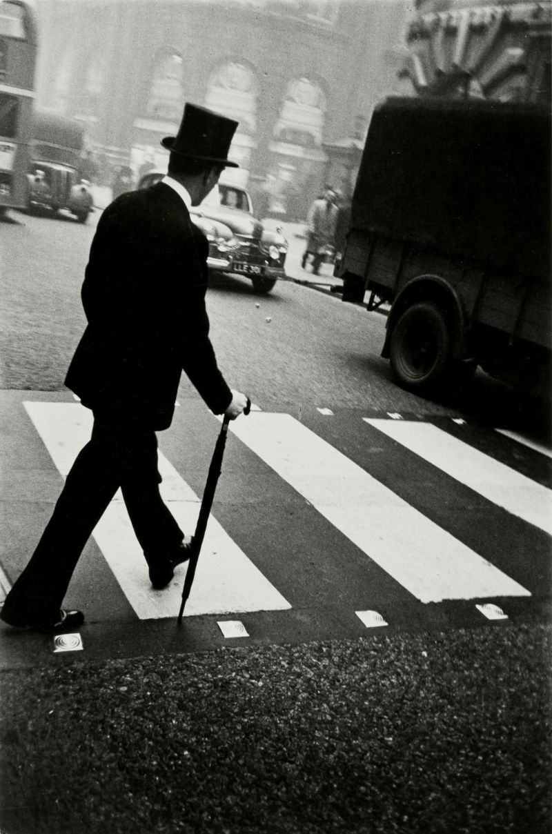 "London" (Crosswalk) Estimate  15,000 - 25,000 USD, Album: «On the Road» by Robert Frank from the Collection of Arthur S. Penn
