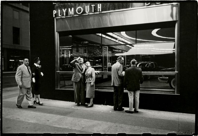 From the Bus (Plymouth Dealership) Lot Sold  53,340 USD, Album: «On the Road» by Robert Frank from the Collection of Arthur S. Penn
