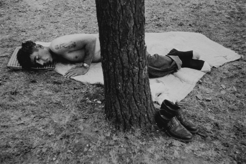 'Cleveland Ohio' (Public Park) Lot Sold  12,700 USD, Album: «On the Road» by Robert Frank from the Collection of Arthur S. Penn