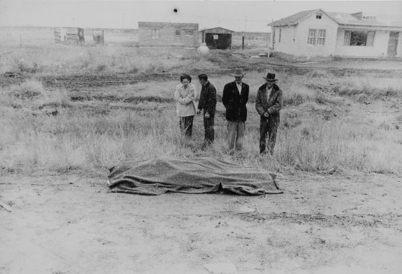 'Arizona' (Car Accident—U. S. 66, Between Winslow and Flagstaff, Arizona) Lot Sold  25,400 USD, Album: «On the Road» by Robert Frank from the Collection of Arthur S. Penn