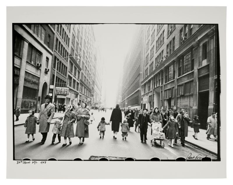 '34th Street NYC' Lot Sold  15,240 USD, Album: «On the Road» by Robert Frank from the Collection of Arthur S. Penn