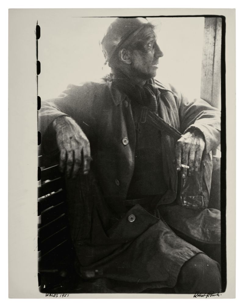 'Wales' (Miner) Estimate  30,000 - 50,000 USD, Album: «On the Road» by Robert Frank from the Collection of Arthur S. Penn