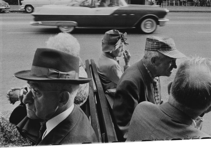 'St. Petersburg Fla.' Lot Sold  25,400 USD, Album: «On the Road» by Robert Frank from the Collection of Arthur S. Penn