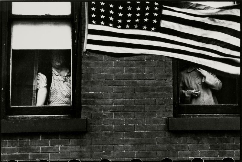 'Hoboken N. J.' (Parade) Estimate 120,000 - 180,000 USD, Lot Sold 112,500 USD, Album: «On the Road» by Robert Frank from the Collection of Arthur S. Penn