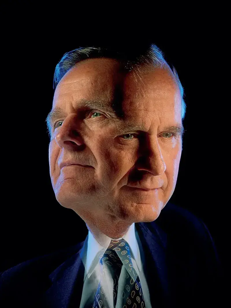 The controversial Bush portrait by G.Heisler, 1990
